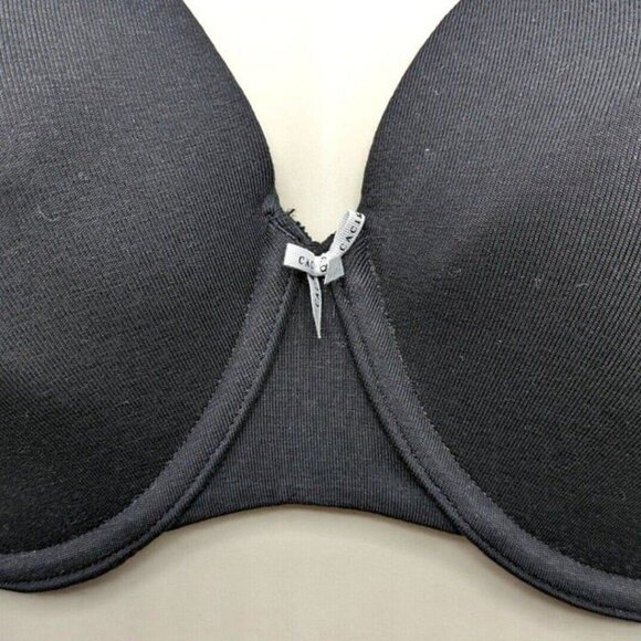 Lane Bryant Cacique Womens Bra Full Coverage Size 42G Black Cotton Blend Bow - Picture 9 of 9